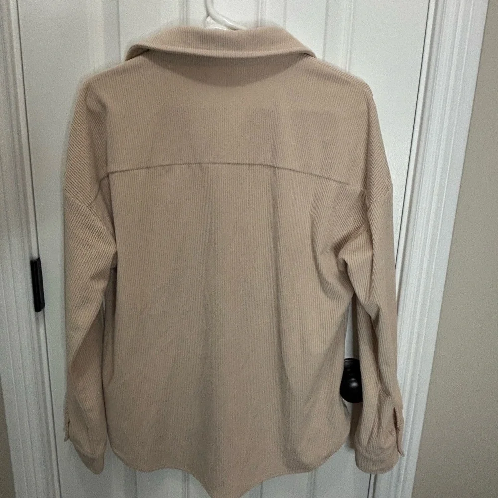 Women's Beige Button Down Shirt